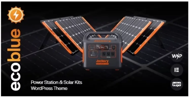 EcoBlue – Power Station & Solar Kits WordPress Theme