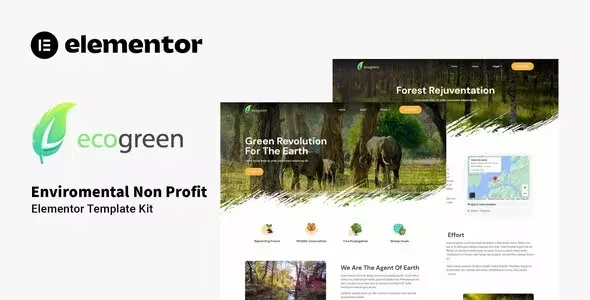 Ecogreen Environmental Elementor Template Kit
