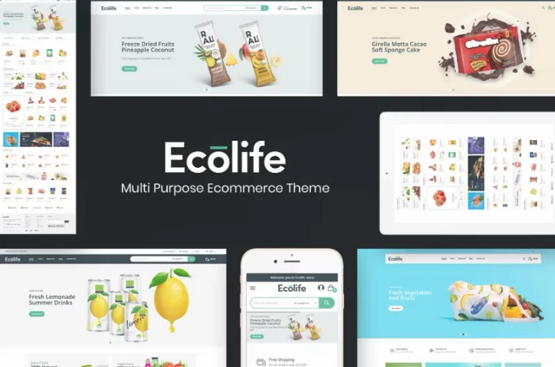 Ecolife – Organic WooCommerce WordPress Theme