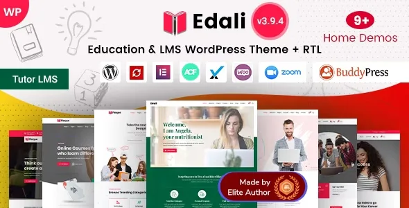 Edali – Education LMS & Online Courses WordPress Theme