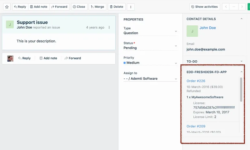 EDD Freshdesk