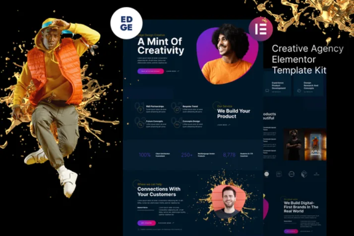 Edge – Modern Creative Agency Elementor Template