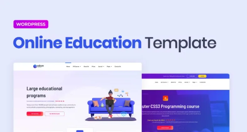 Edison – Online Education Elementor Template