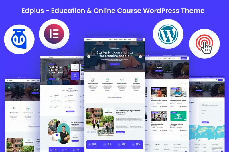 Edplus - Education & Online Course WordPress Theme