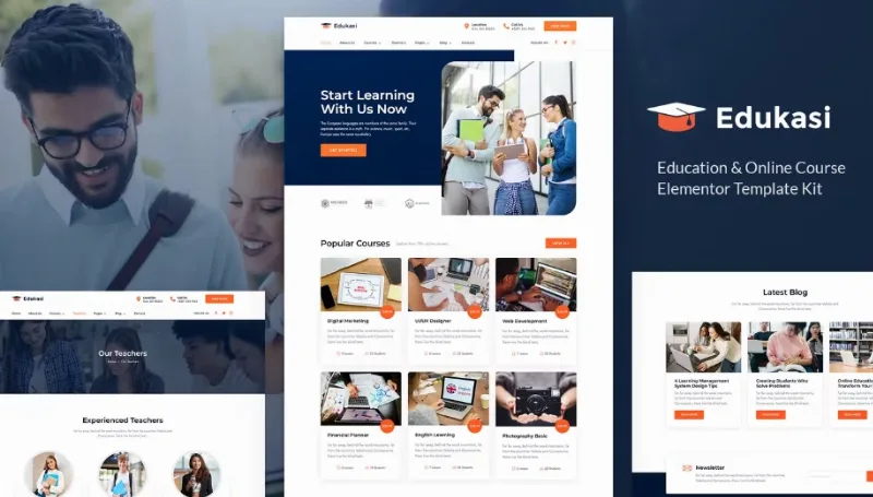 Edukasi – Education & Online Course Elementor Template
