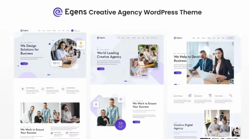 Egens – Creative Agency WordPress Theme