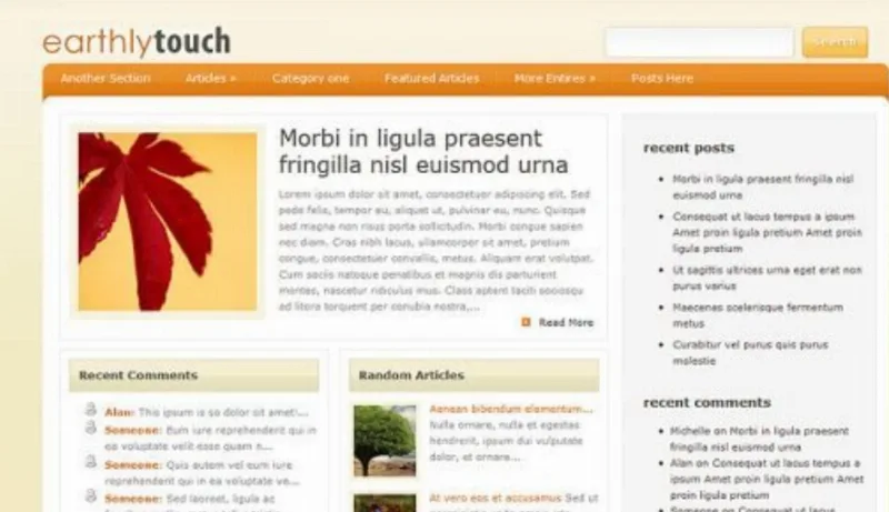 Elegant Themes EarthlyTouch WordPress Theme