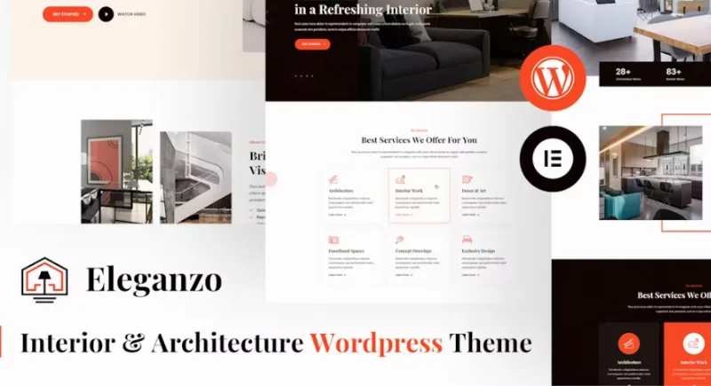 Eleganzo | Interior & Architecture WordPress Theme