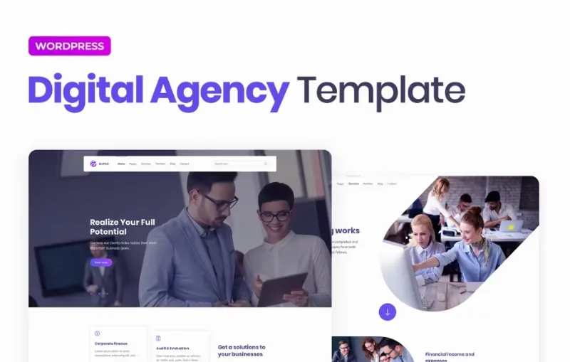 Elipso – Digital Agency Elementor Template
