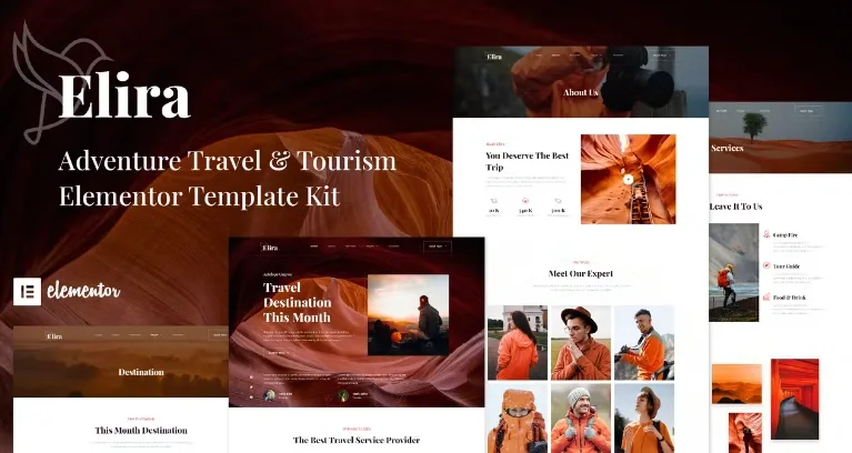 Elira – Adventure Travel & Tourism Elementor Template