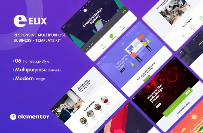 Elix – Responsive Multipurpose Creative Business Template