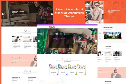 Elms – Educational Material WordPress Theme