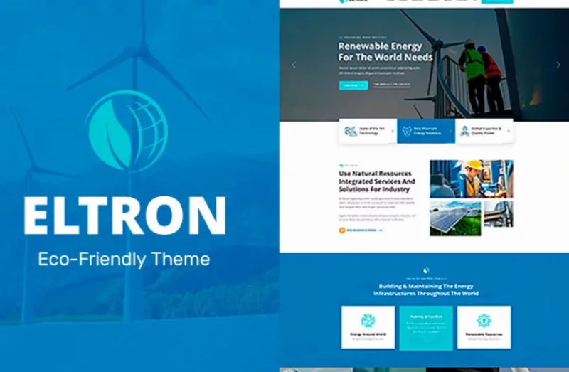 Eltron – Solar Energy Elementor WordPress Theme