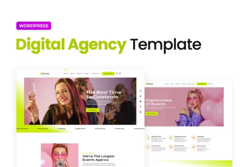Emoji – Event Agency Elementor Template