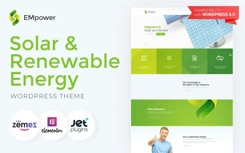 EMpower – Solar & Renewable Energy WordPress Theme