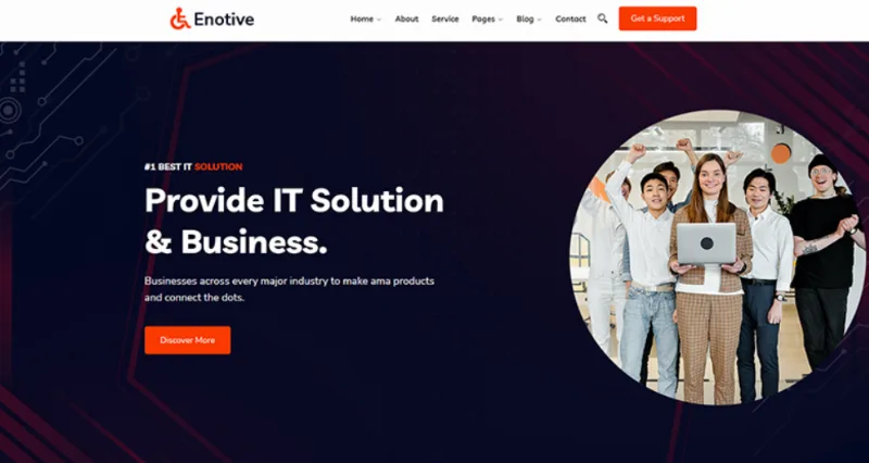 Enotive – IT Solutions and Business WordPress Theme