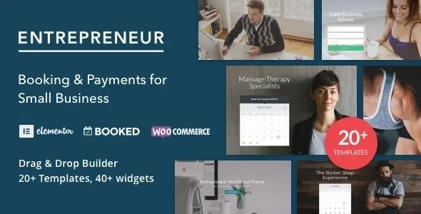 Entrepreneur – Booking for Small Businesses WordPress Theme