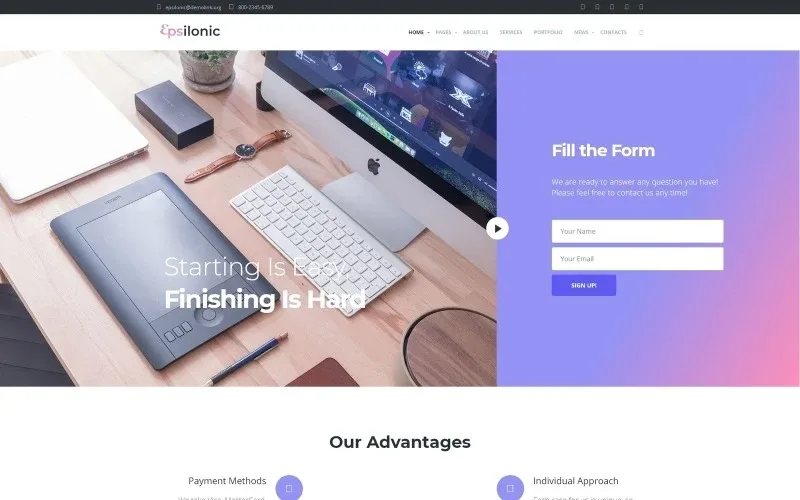 Epsilonic – Communication WordPress Theme