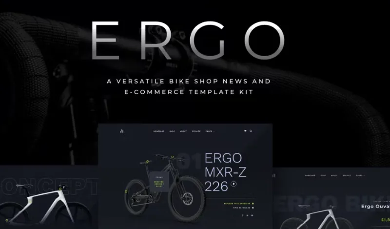 ERGO – Bike & Cycling WooCommerce Elementor Template