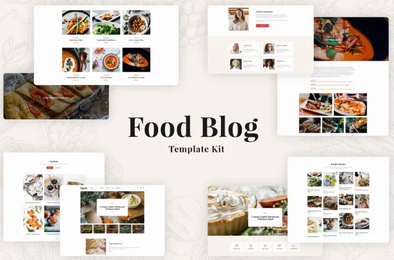 Especio – Food Blog Elementor Template