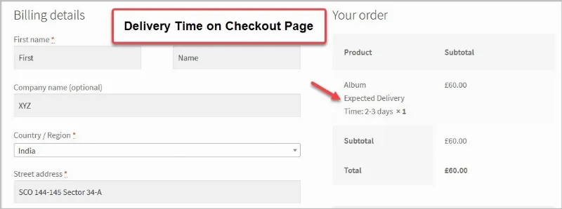 Estimate delivery date for Woocommerce Pro