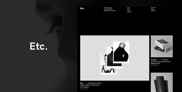 Etc. – Portfolio Creative WordPress Theme