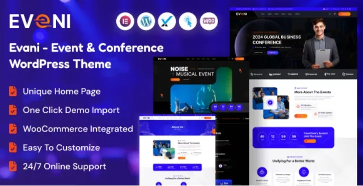 Eveni – Event & Conference WordPress Theme 1.0.0