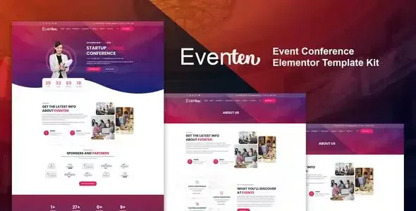 Eventen Event Conference Elementor Template Kit