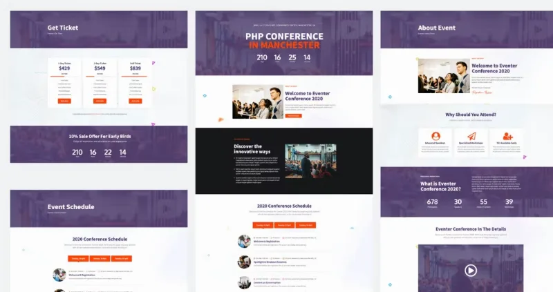 Eventer – Meetup & Conference Elementor Template