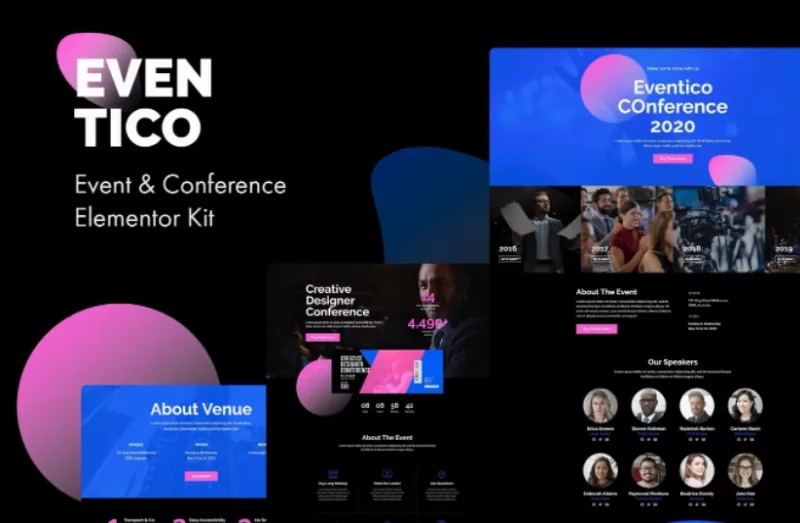 Eventico – Event & Conference Elementor Template