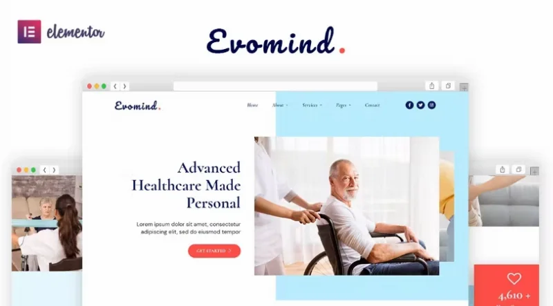 Evomind – Home Healthcare Services Elementor Template