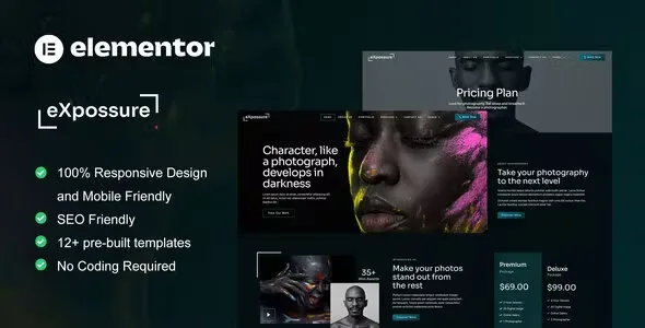 Expossure Photography Portfolio Elementor Template Kit