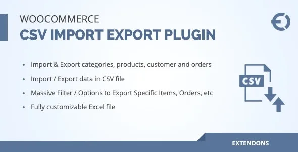 Extendons: WooCommerce CSV import Export