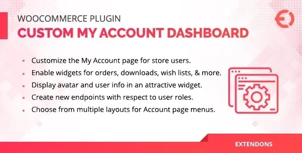 Extendons - Woocommerce Customize Account Dashboard Plugin