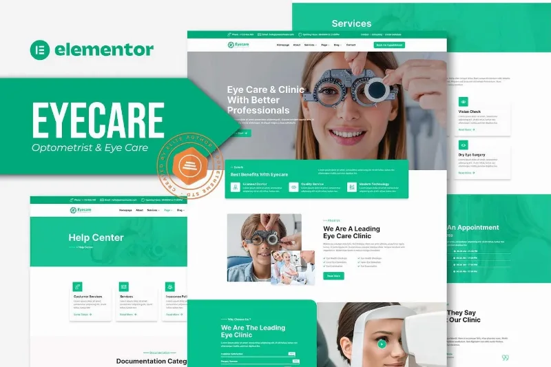 Eyecare – Optometrist & Eye Care Elementor Template