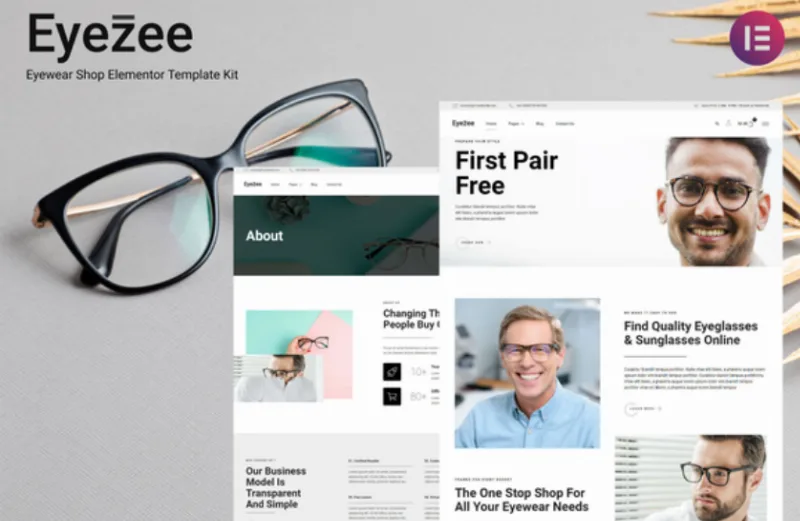 Eyezee – Eyewear Shop Elementor Template