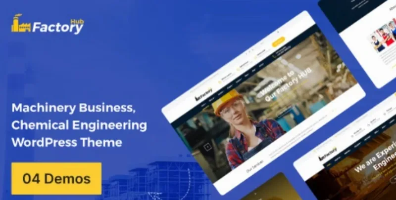 Factory HUB – Industrial Business WordPress Theme