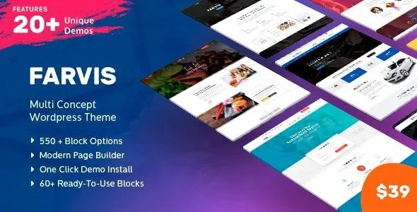 Farvis – Multipurpose WordPress Theme