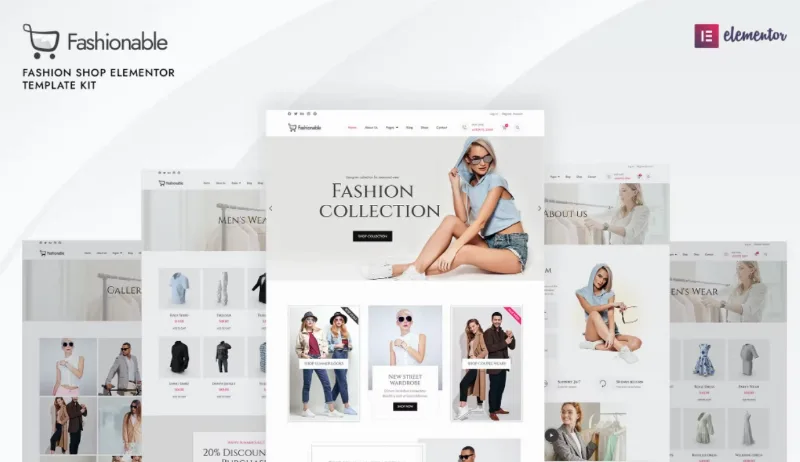 Fashionable – Fashion Shop Elementor Template