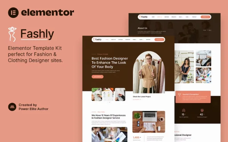 Fashly – Fashion & Clothing Designer Elementor Template
