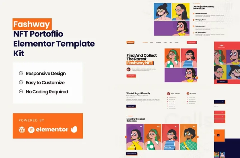 Fashway – NFT Portfolio Elementor Template