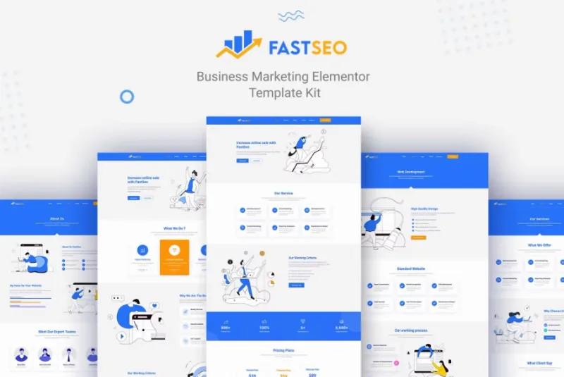 FastSEO – Business Marketing Elementor Template