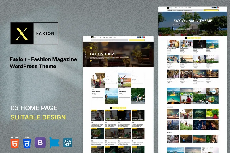 Faxion - Fashion Magazine WordPress Theme