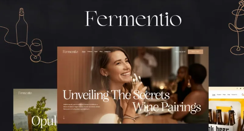 Fermentio – Brewery / Winery / Pub / Restaurant WordPress Theme