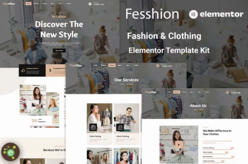 Fesshion – Fashion & Clothing Elementor Template