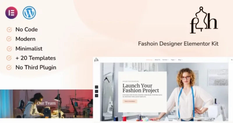 Feyshana – Fashion Designer Elementor Template