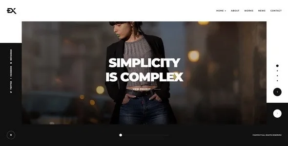 Fightex – Showcase Portfolio WordPress Theme