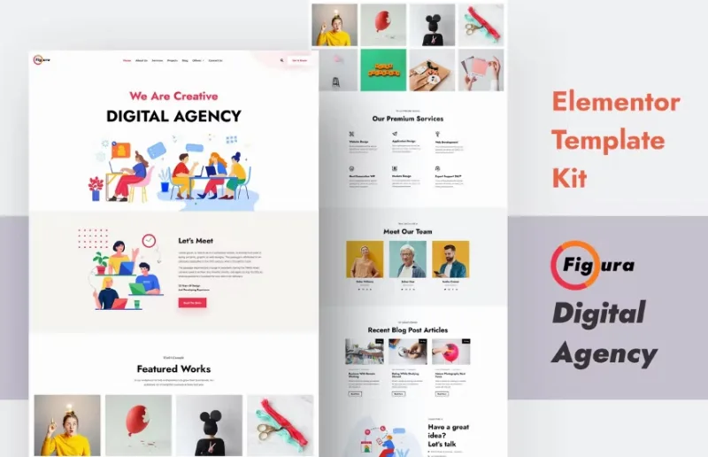 Figura – Creative Agency Elementor Template