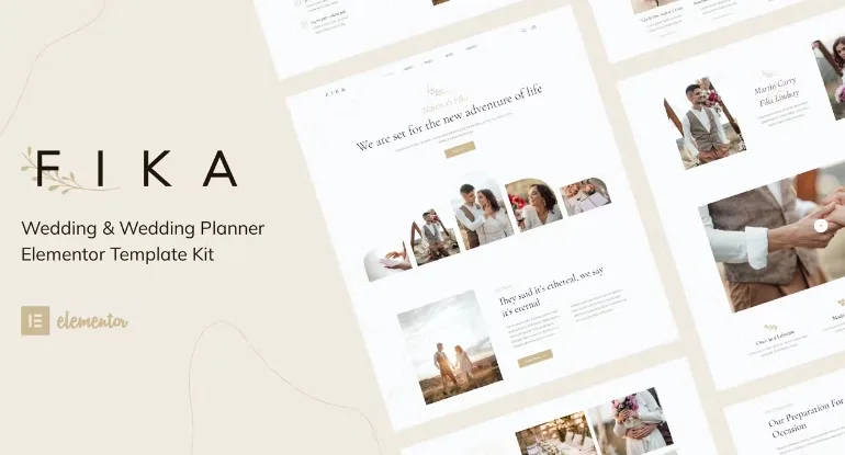 Fika – Wedding & Wedding Planner Elementor Template