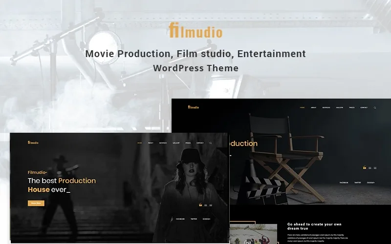 Filmudio – Movie Production, Film studio, Creative & Entertainment WordPress Theme